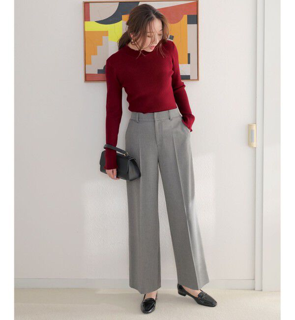 ANY SIS「ビューティサーモ2WAYストレッチ ワイドパンツ」|その他|