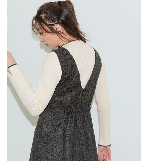 ANY SIS「【2SET】ジャンパースカート &times; ニット セット」|スーツ|