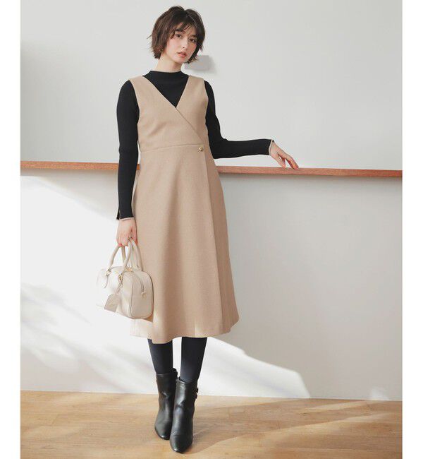 ANY SIS「【2SET】ジャンパースカート &times; ニット セット」|スーツ|