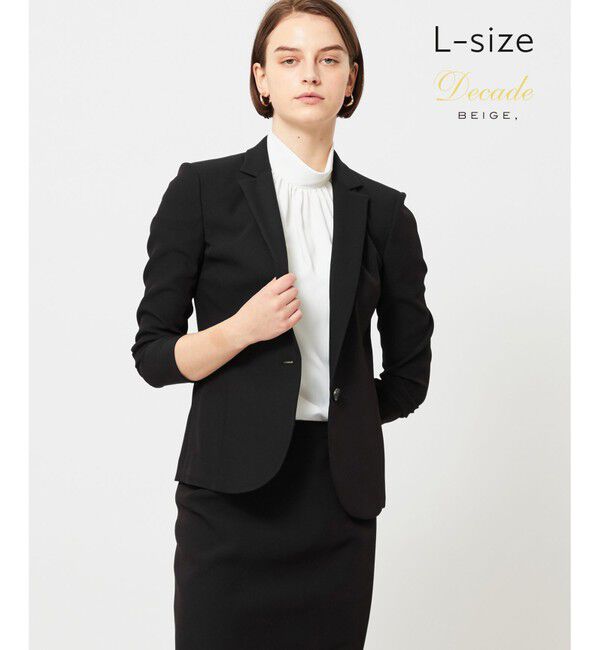 BEIGE,「【L-size】LUIZA / テーラードジャケット」|テーラードジャケット|Black