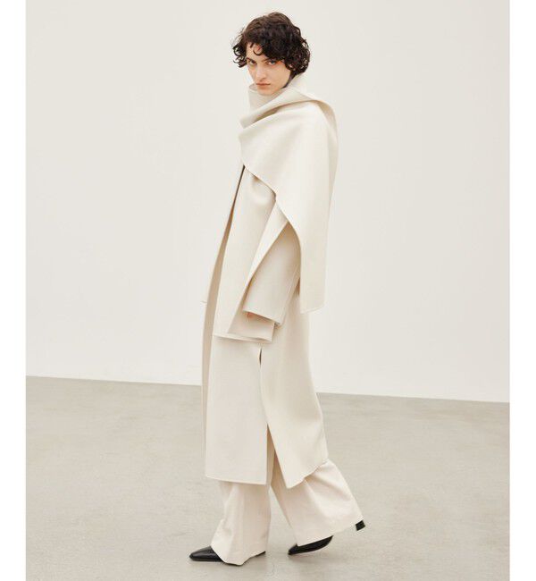 BEIGE,「【Oggi 2月号掲載】GRASSE / ストール付きリバーロングコート」|その他|