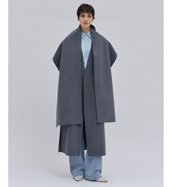 BEIGE,「【Oggi 2月号掲載】GRASSE / ストール付きリバーロングコート」|その他|