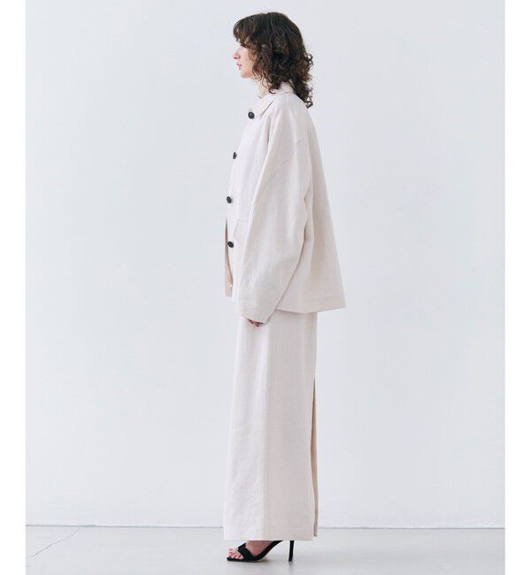 BEIGE,「【VERY 5月号掲載】CRINUM / オーバーサイズリネンジャケット」|テーラードジャケット|