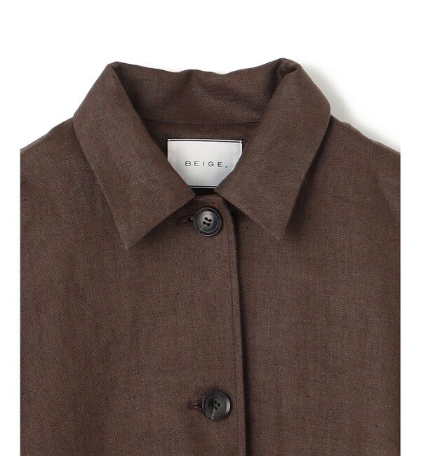 BEIGE,「【VERY 5月号掲載】CRINUM / オーバーサイズリネンジャケット」|テーラードジャケット|