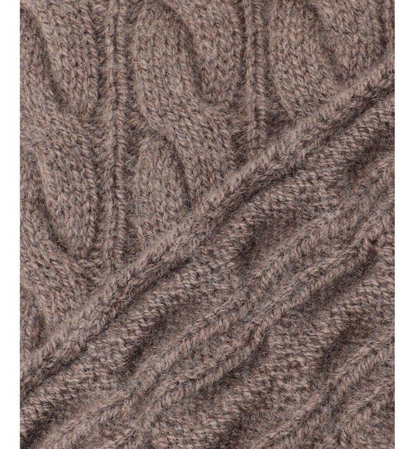 BEIGE,「【洗える】SEDONA / ウールカシミヤケーブルストール」|マフラー|