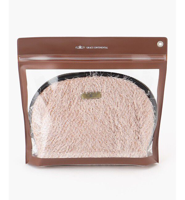 GRACE CONTINENTAL「Fabricシェルポーチ-AW」|ポーチ|