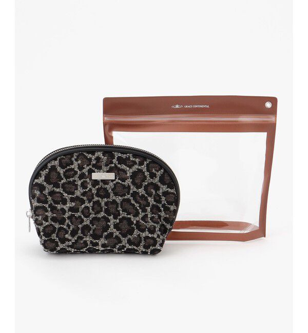 GRACE CONTINENTAL「Fabricシェルポーチ-AW」|ポーチ|ﾀﾞｰｸﾌﾞ