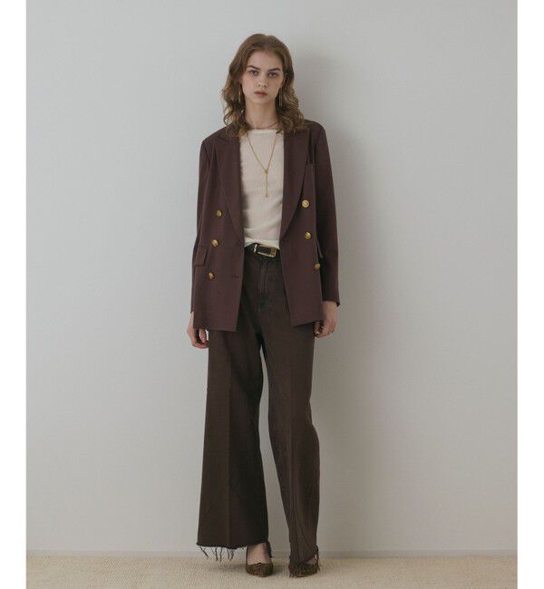 Diagram「バックベンツダブルジャケット」|テーラードジャケット|ブラウン