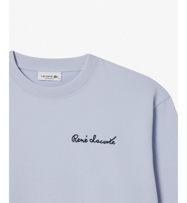 LACOSTE「ダブルフェイスピケクルーネックスウェット トレーナー」|スウェット・ジャージ|