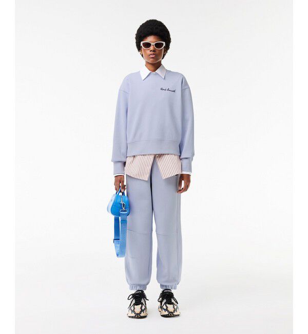 LACOSTE「ダブルフェイスピケクルーネックスウェット トレーナー」|スウェット・ジャージ|