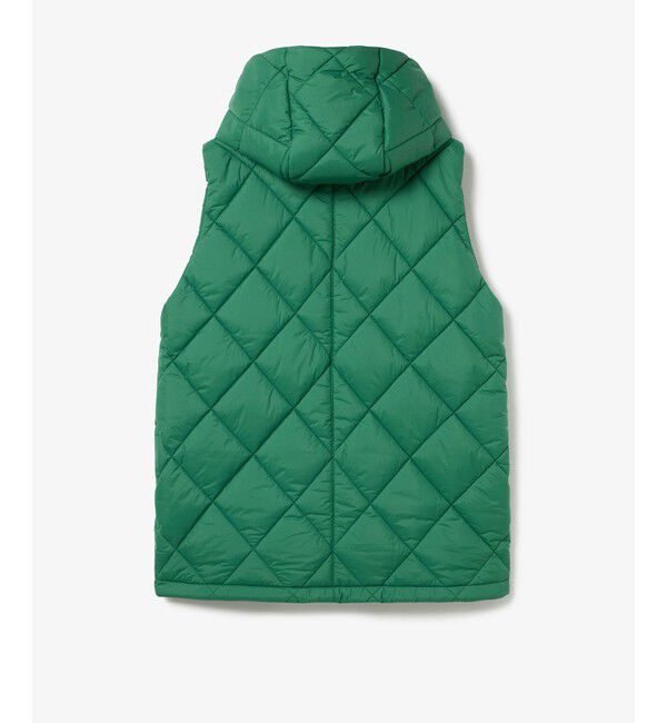 LACOSTE「撥水 ボリュームスタンドネック キルティングベスト / 2WAY フード取り外し可」|ダウンベスト・ベスト|
