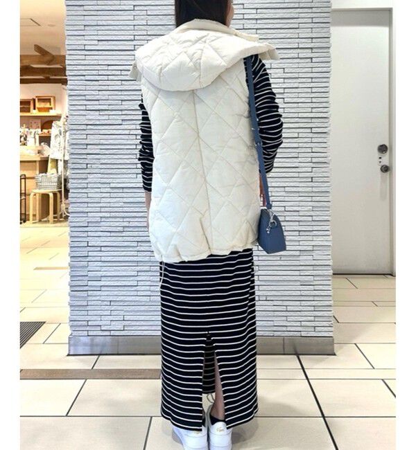 LACOSTE「撥水 ボリュームスタンドネック キルティングベスト / 2WAY フード取り外し可」|ダウンベスト・ベスト|