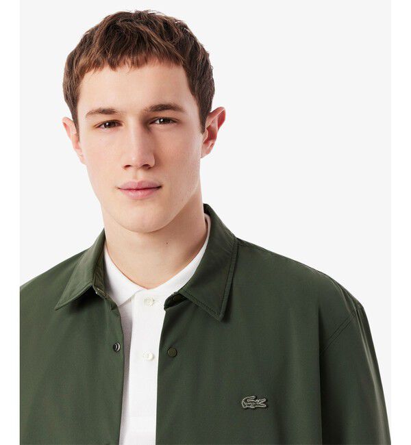 LACOSTE「撥水ストレッチ 中綿入りシャツジャケット」|シャツ・ブラウス|