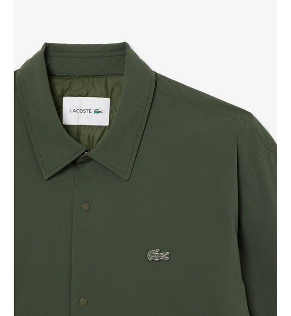 LACOSTE「撥水ストレッチ 中綿入りシャツジャケット」|シャツ・ブラウス|