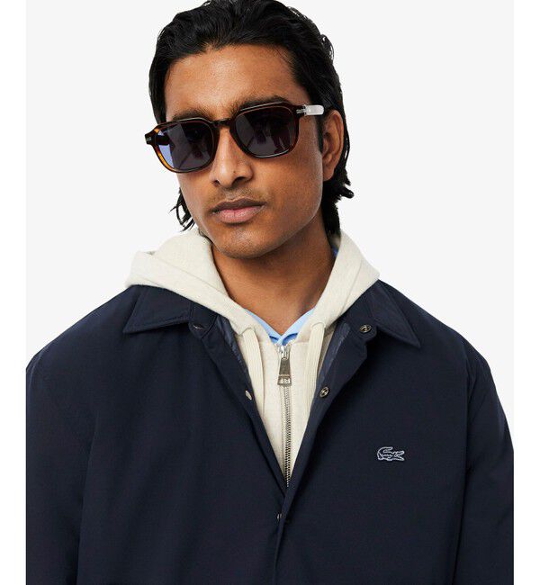 LACOSTE「撥水ストレッチ 中綿入りシャツジャケット」|シャツ・ブラウス|