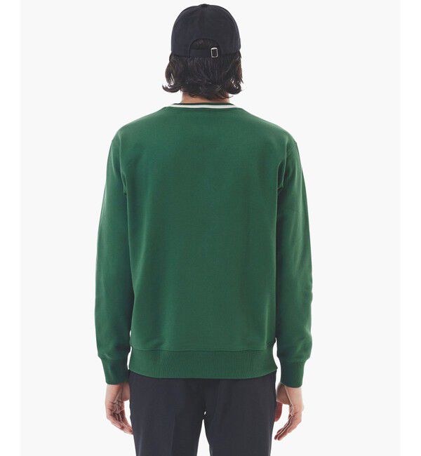 LACOSTE「裏パイル ハンドステッチ風ヴィンテージ フレンチグラフィックステッチ スウェットプルオーバー」|スウェット・ジャージ|