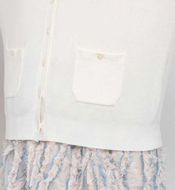 NOLLEY'S「《手洗い可能》ESPOIR 16G片畦クルーネックカーディガン」|カーディガン|