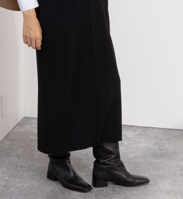 NOLLEY'S「《手洗い可能》Vネックミラノリブジャンパースカート」|ワンピース|