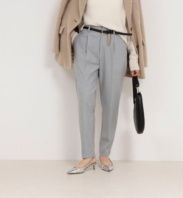 NOLLEY'S「ウォッシャブル裏起毛タックスリムパンツ」|その他|