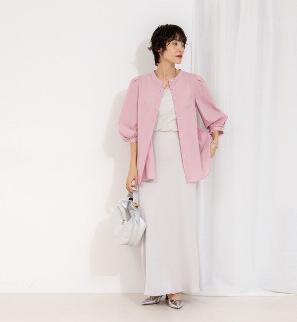 NOLLEY'S sophi「【追加】《オールシーズン対応》ウォッシャブルマットサテンナロースカート」|スカート|