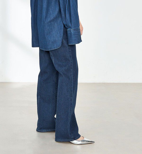 Rie Miller「【RM denim】センタープレスハイウエストデニム」|デニム|