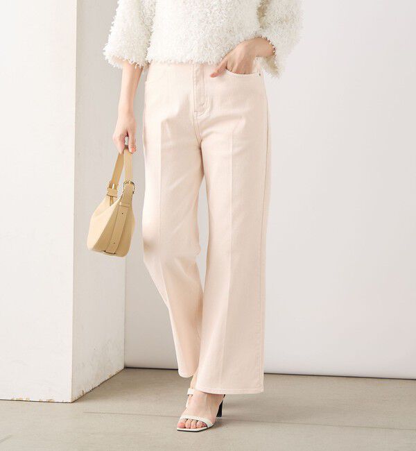 Rie Miller「【RM denim】センタープレスハイウエストデニム」|デニム|