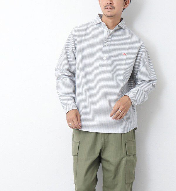 NOLLEY'S goodman「【DANTON/ダントン】ROUND COLLAR P.O SHIRT LS 25SS」|シャツ・ブラウス|