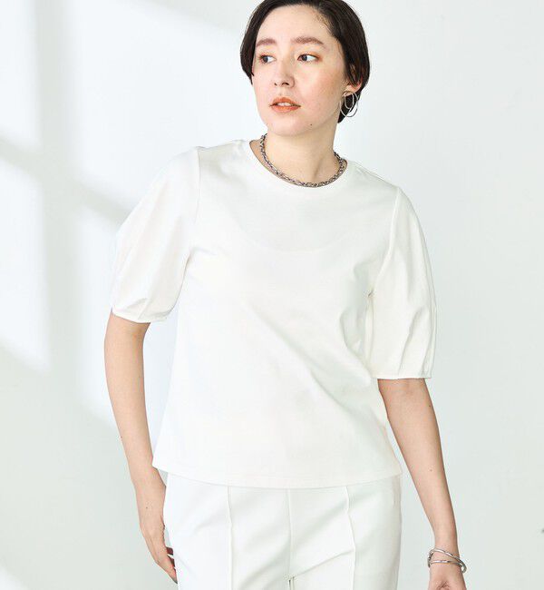 NOLLEY'S「高機能 LA＋スムース5分袖プルオーバーカットソー」|Tシャツ・カットソー|