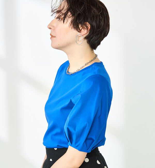 NOLLEY'S「高機能 LA＋スムース5分袖プルオーバーカットソー」|Tシャツ・カットソー|