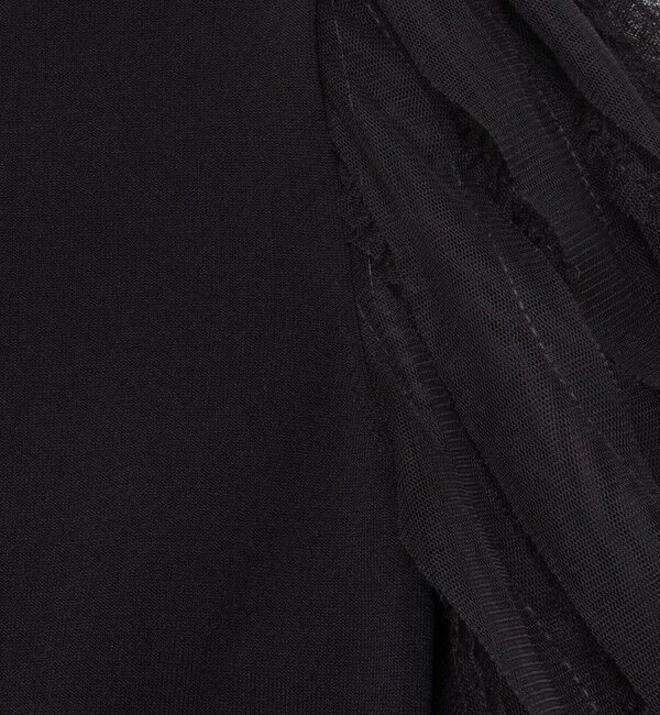 NOLLEY'S sophi「《手洗い可能》袖チュールプルオーバーニット」|ニット・セーター|