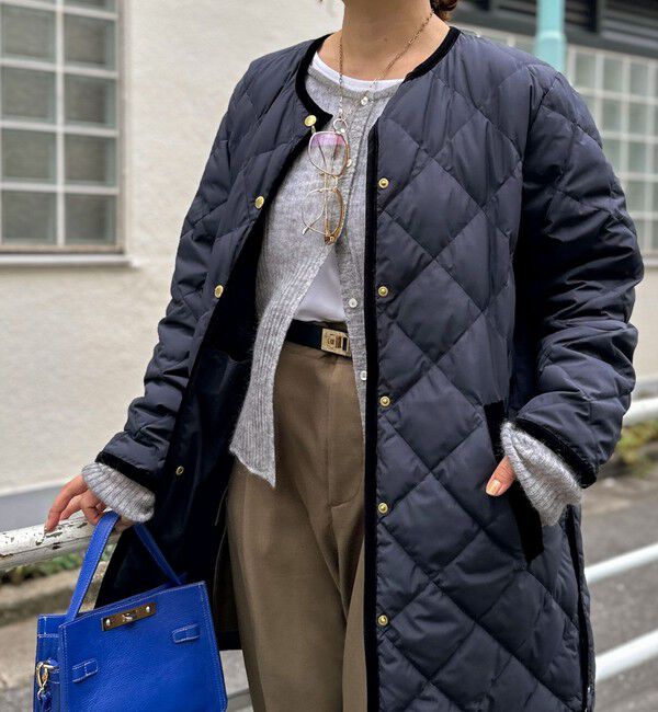 TAION×LIMONTA】別注ベロアパイピングロングダウン（NOLLEY'S