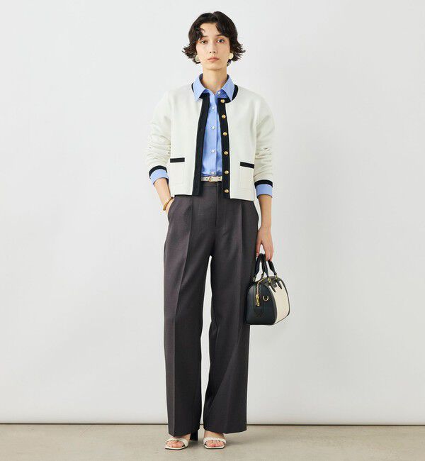 NOLLEY'S「《手洗い可能》ビオグレースミラノリブジャケット」|カーディガン|