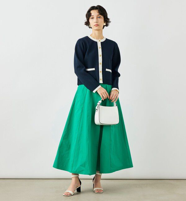 NOLLEY'S「《手洗い可能》ビオグレースミラノリブジャケット」|カーディガン|