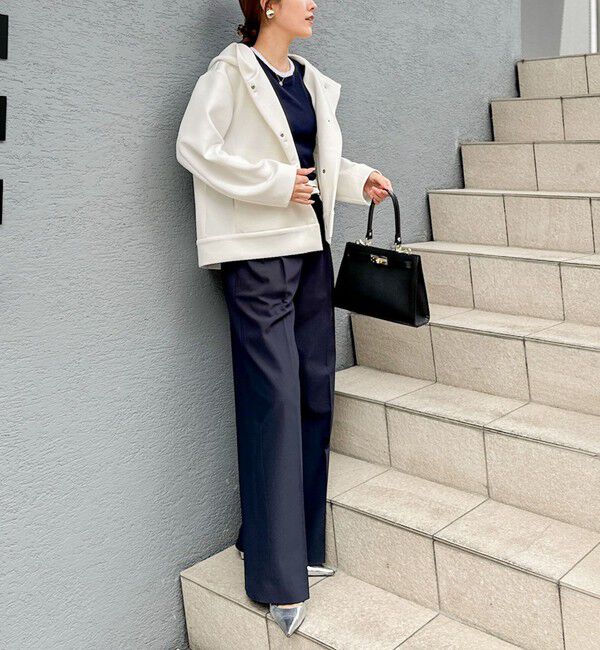 NOLLEY'S「【追加】ウォッシャブルエアボールフードブルゾン」|ブルゾン・スタジャン|