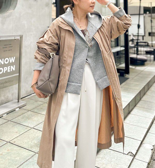 NOLLEY'S「【追加】ウォッシャブルエアボールフードブルゾン」|ブルゾン・スタジャン|