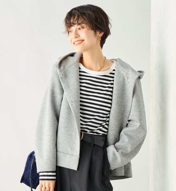 NOLLEY'S「【追加】ウォッシャブルエアボールフードブルゾン」|ブルゾン・スタジャン|