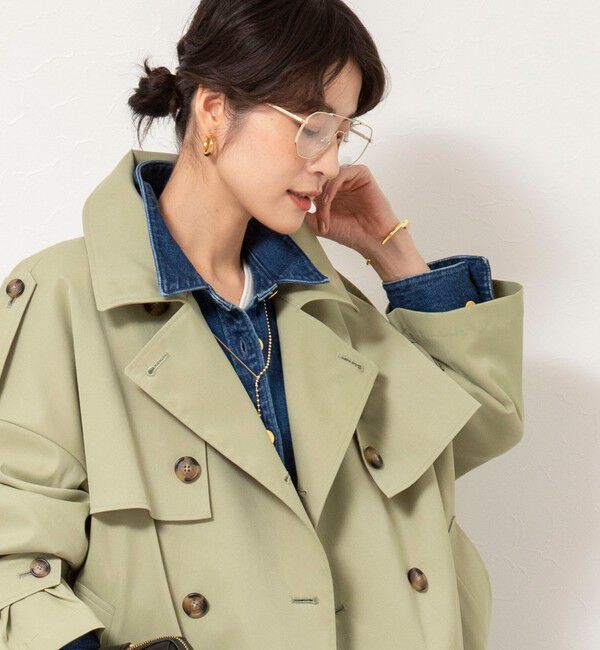 NOLLEY'S「NMPウォッシャブルロングトレンチコート」|トレンチコート|