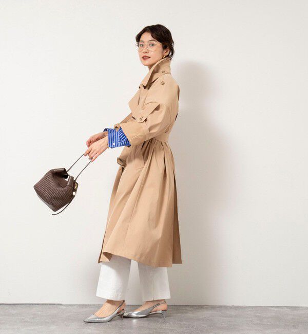 NOLLEY'S「NMPウォッシャブルロングトレンチコート」|トレンチコート|