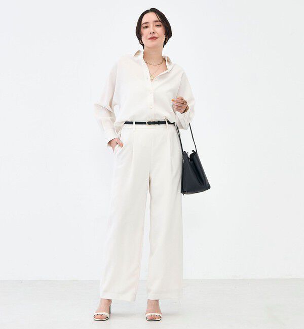 NOLLEY'S sophi「NEW morisachi《セットアップ対応》ウォッシャブルストレッチツイルドルマンシャツ」|シャツ・ブラウス|