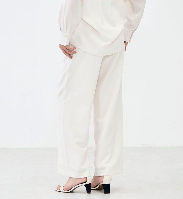 NOLLEY'S sophi「NEW morisachi《セットアップ対応》ウォッシャブルストレッチツイルイージーワイドパンツ」|その他|