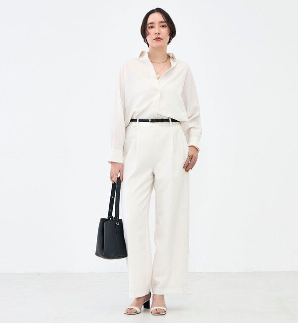 NOLLEY'S sophi「NEW morisachi《セットアップ対応》ウォッシャブルストレッチツイルイージーワイドパンツ」|その他|