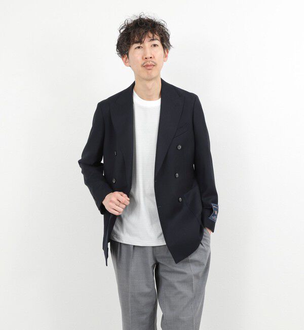 NOLLEY'S goodman「《ビジカジ対応》MARTIN ホップサックダブルJK 26SS」|テーラードジャケット|