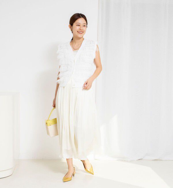 NOLLEY'S「ウォッシャブルサテン楊柳ギャザースカート」|スカート|