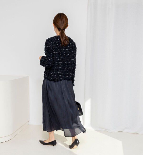 NOLLEY'S「ウォッシャブルサテン楊柳ギャザースカート」|スカート|