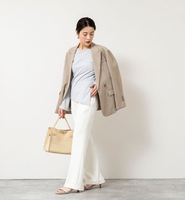 NOLLEY'S sophi「ウォッシャブルカットジョーゼットスリットパンツ」|その他|