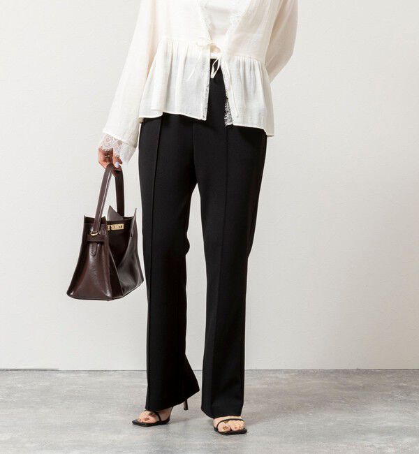 NOLLEY'S sophi「ウォッシャブルカットジョーゼットスリットパンツ」|その他|