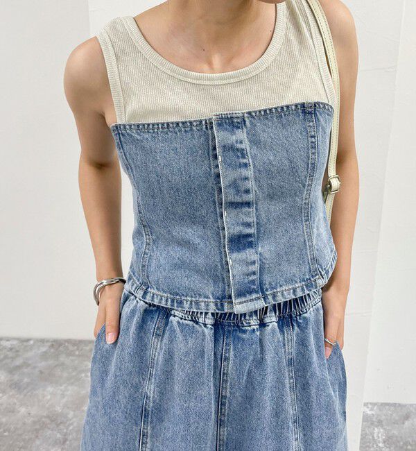 fredy emue「デニム/ミリタリービスチェ」|シャツ・ブラウス|