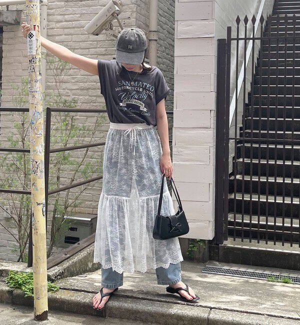 fredy emue「2WAYスカラレースギャザースカート」|スカート|