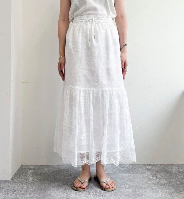fredy emue「2WAYスカラレースギャザースカート」|スカート|