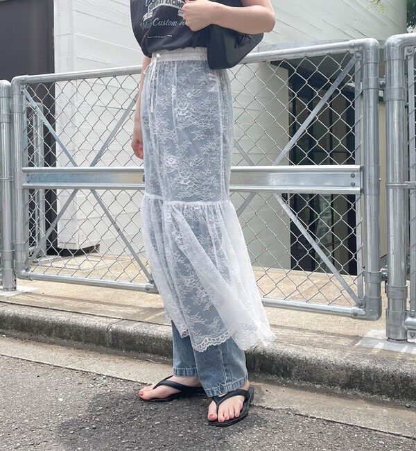 fredy emue「2WAYスカラレースギャザースカート」|スカート|